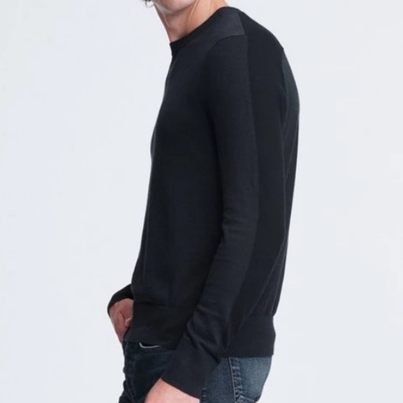 🖤BUY 2 GET 1 FREE  Rag & Bone Black Crew Neck Sweater, Size S - Picture 1 of 9